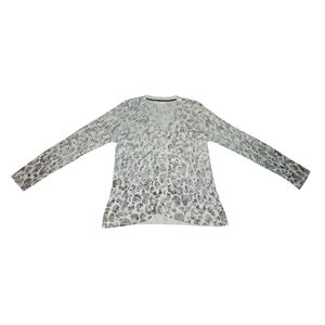 Coldwater Creek Cream/Brown Cardigan Sweater Women's Medium